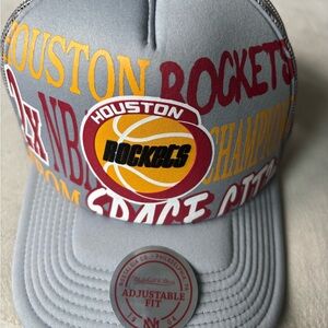 Mitchell & Ness Houston Rockets Gray Cap
